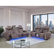 Duran - Power Reclining Sofa With Power Headrest - R&R Furniture Gallery (Fountain Valley, CA)