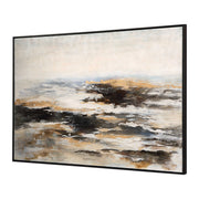 Light brown abstract canvas art by Uttermost featuring modern, textured design for contemporary home decor.
