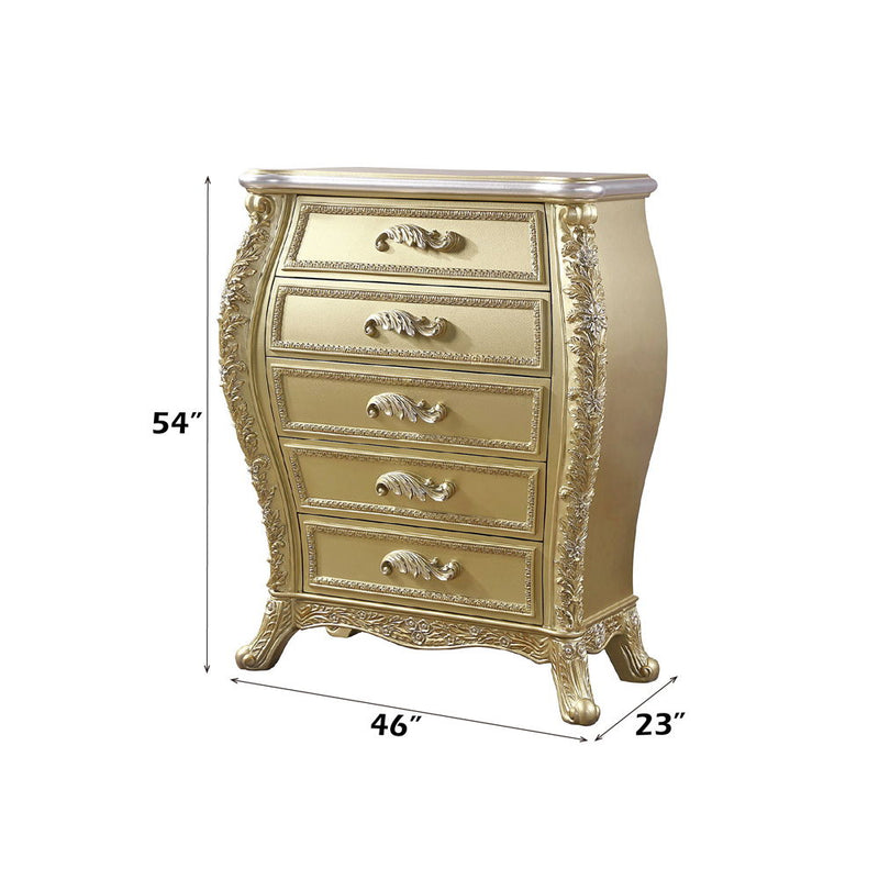 Cabriole - Chest - Gold - R&R Furniture Gallery (Fountain Valley, CA)