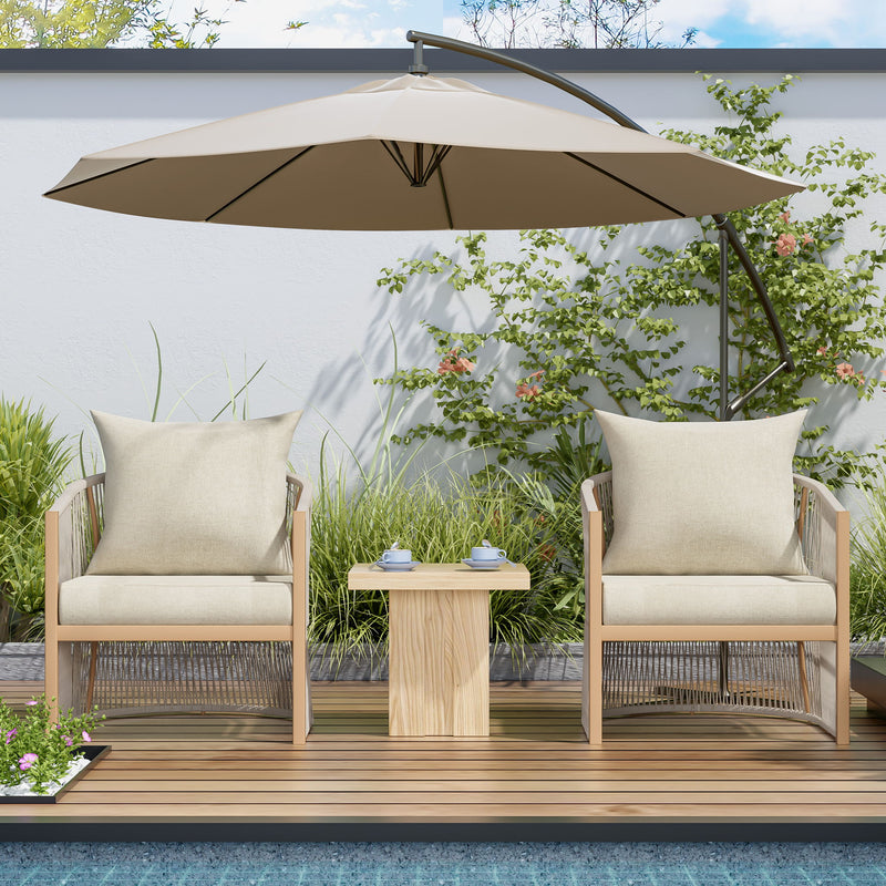 Modern Curved Aluminum Lounge Chair With Stylish Rope Weave Design And Cushioned Comfort For Outdoor - R&R Furniture Gallery (Fountain Valley, CA)