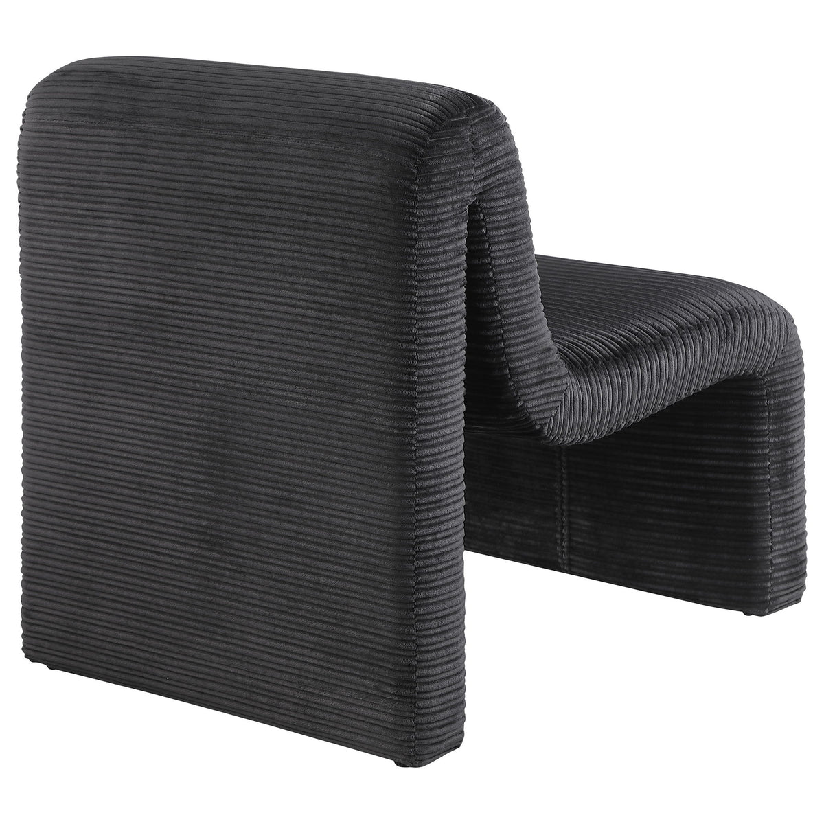 Winne - Curved Armless Accent Chair