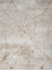 Elegance - 5'3" X 7'3" Area Rug - Gold, Polyester - R&R Furniture Gallery (Fountain Valley, CA)