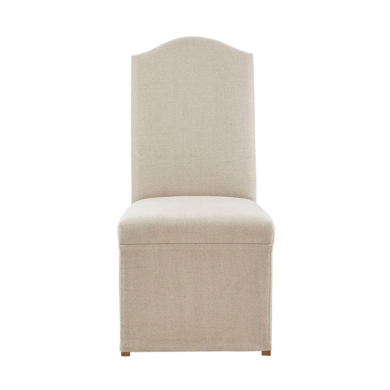 Dining Chair With Skirts (Set of 2) - Beige - R&R Furniture Gallery (Fountain Valley, CA)