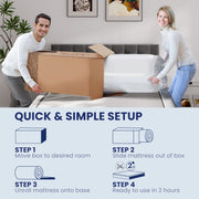 14" King Mattress Hotel Collection Hybrid Mattress With Gel Memory Foam & Pocket Springs - Brown / White - R&R Furniture Gallery (Fountain Valley, CA)