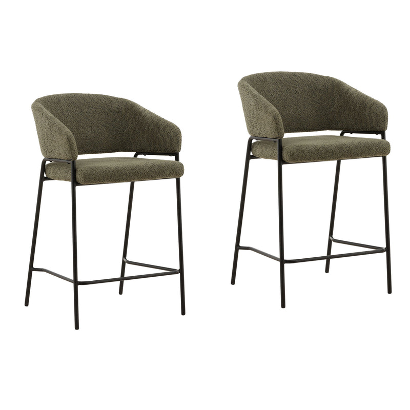 Cathey - Counter Stool (Set of 2) - Olive