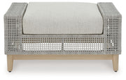 Seton Creek - Ottoman With Cushion - Gray - R&R Furniture Gallery (Fountain Valley, CA)