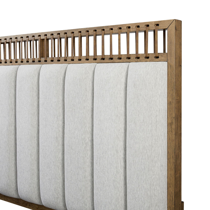 Elegant Design Upholstered And Strap Panel Bed - R&R Furniture Gallery (Fountain Valley, CA)