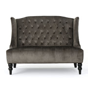 Nurturing - Upholstered Loveseat With Wing Back And Diamond Tufting - R&R Furniture Gallery (Fountain Valley, CA)
