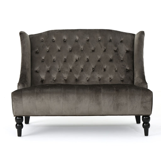 Nurturing - Upholstered Loveseat With Wing Back And Diamond Tufting - R&R Furniture Gallery (Fountain Valley, CA)