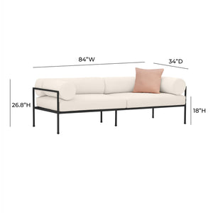 Vera - Outdoor Sofa - Cream - R&R Furniture Gallery (Fountain Valley, CA)