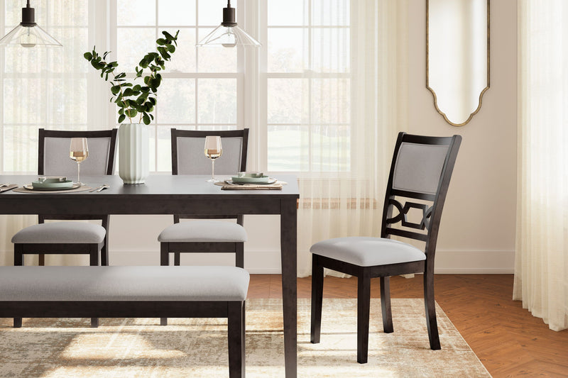Langwest - Dining Room Table Set (Set of 6) - Brown - R&R Furniture Gallery (Fountain Valley, CA)