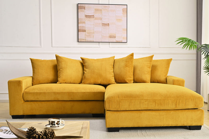 Luxe - Oversized 2 Piece Sectional Couches For Living Room, L Shaped Sofa With Chaise - R&R Furniture Gallery (Fountain Valley, CA)