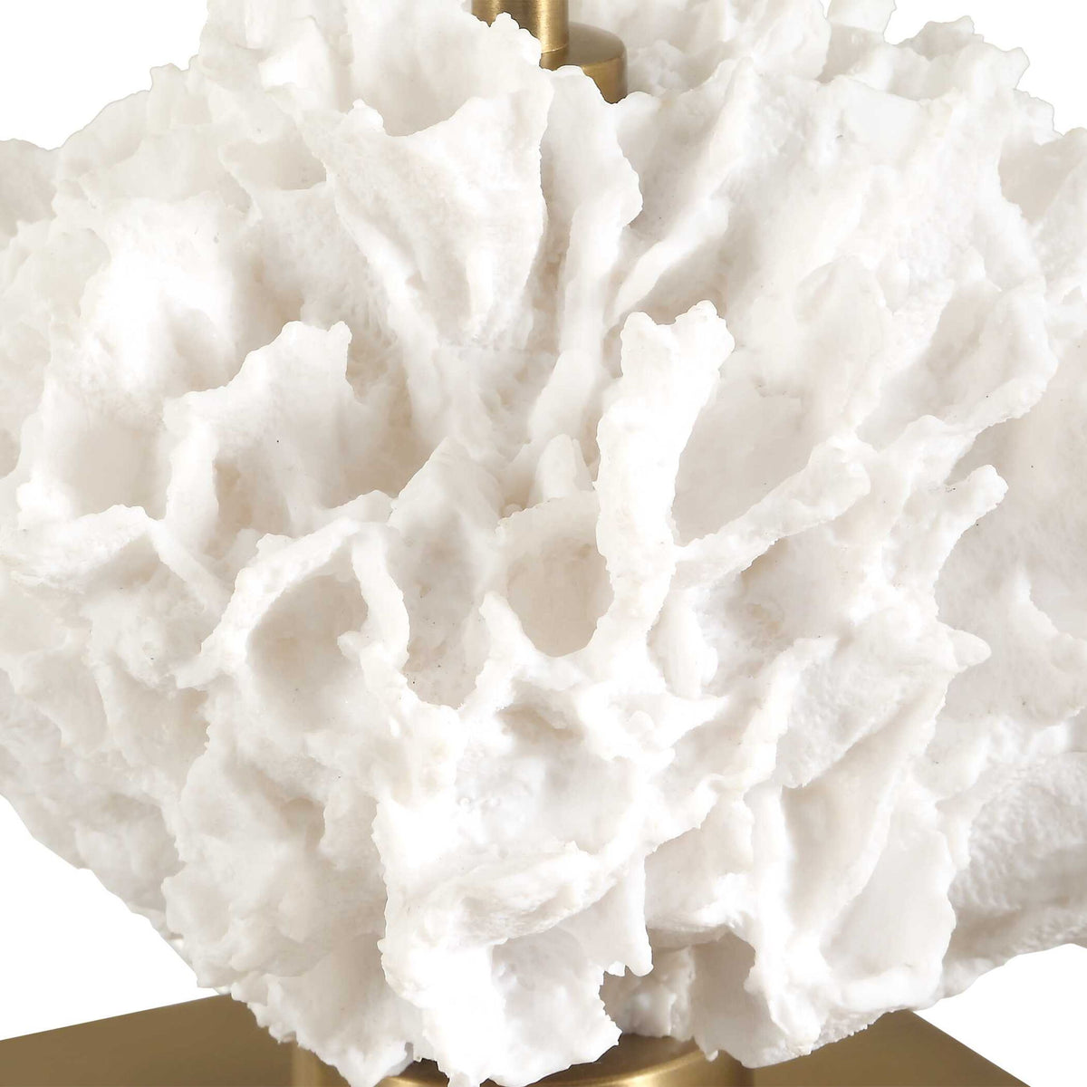 Caronia - Coral Buffet Lamp - Brass / Gold / White