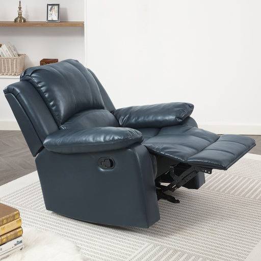 Charlotte - Gel Glider Recliner - Blue - R&R Furniture Gallery (Fountain Valley, CA)