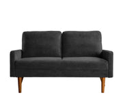 Loveseat Sofa, European Style With Sleek Design, Modern & Vintage Flair, Upholstered 2 Seater Couch - R&R Furniture Gallery (Fountain Valley, CA)