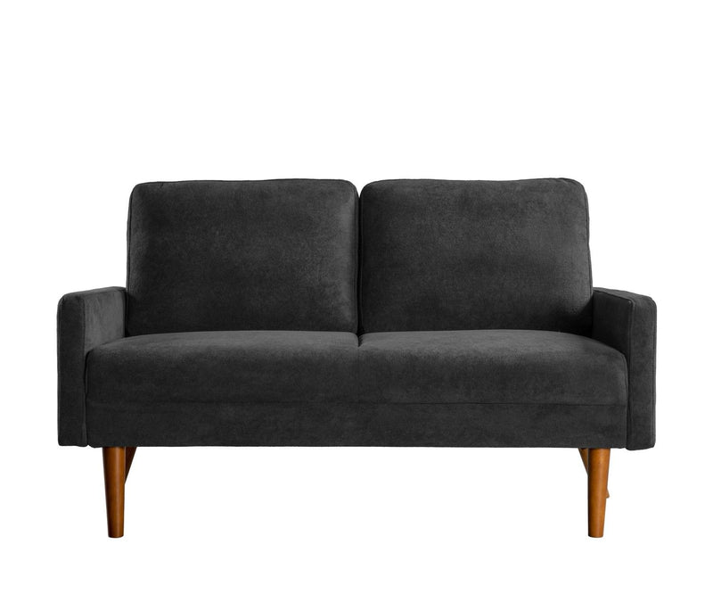 Loveseat Sofa, European Style With Sleek Design, Modern & Vintage Flair, Upholstered 2 Seater Couch - R&R Furniture Gallery (Fountain Valley, CA)