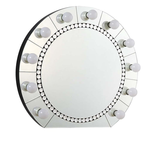 Farai - 29" Accent Mirror - Mirrored & Faux Crystal Diamonds - R&R Furniture Gallery (Fountain Valley, CA)