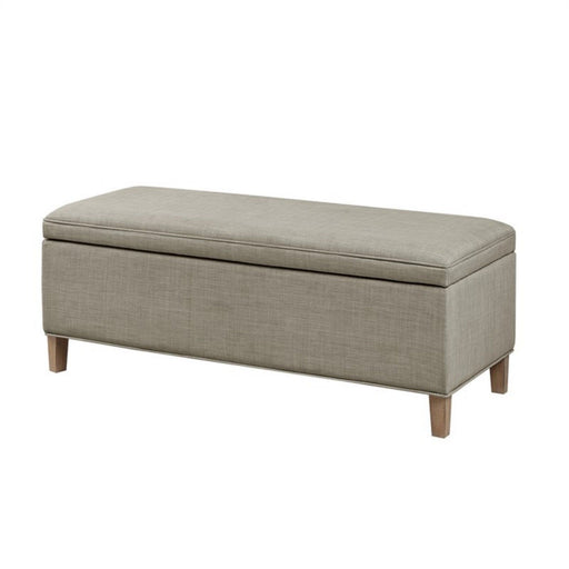 Caymus - Rectangular Soft Close Storage Bench - Light Gray - R&R Furniture Gallery (Fountain Valley, CA)