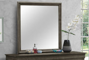 Glass traditional wall mirror by Glory Furniture with a sleek frame, suitable for any room decor.
