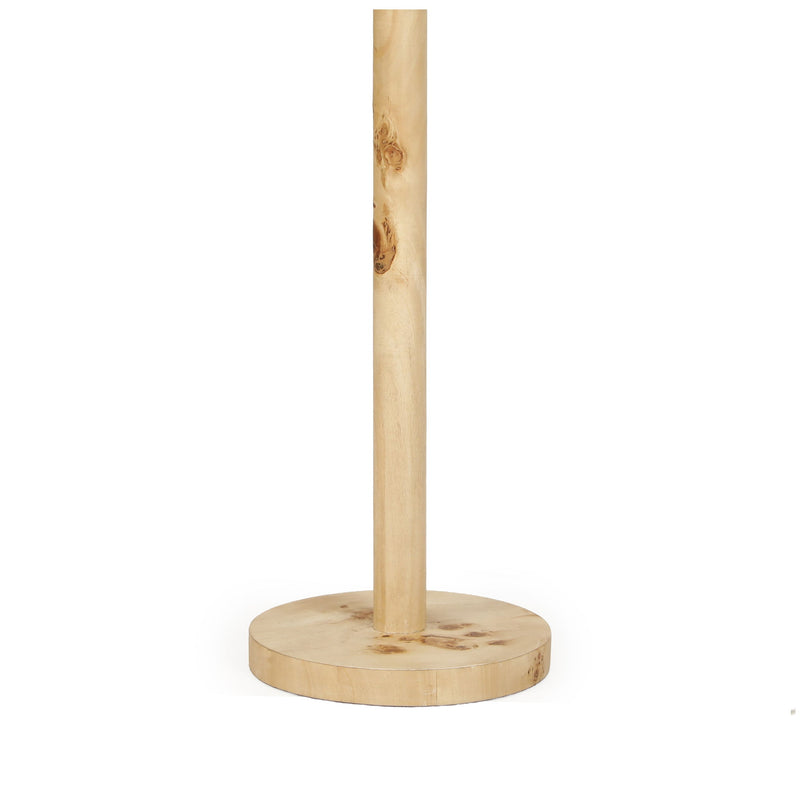 Lamia - Burl and Raffia Designer Table Lamp - Natural - R&R Furniture Gallery (Fountain Valley, CA)