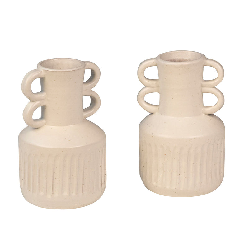 Atticus - Vase (Set of 2) - Off White