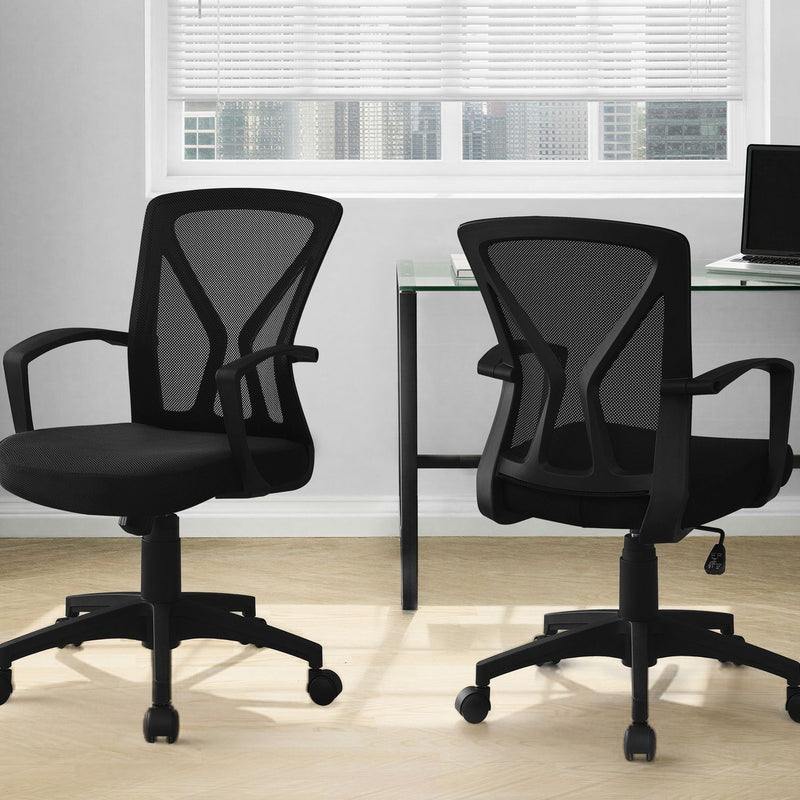Office Chair, Adjustable Height, Swivel, Ergonomic, Mesh, Contemporary & Modern - R&R Furniture Gallery (Fountain Valley, CA)