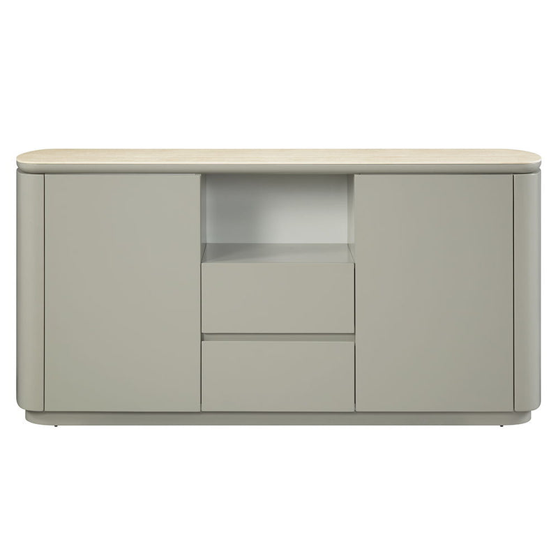 Ingram - Server - Ceramic Top & Light Gray - R&R Furniture Gallery (Fountain Valley, CA)