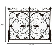 Darcie - Wrought Fireplace Screen, Ornate Design - R&R Furniture Gallery (Fountain Valley, CA)