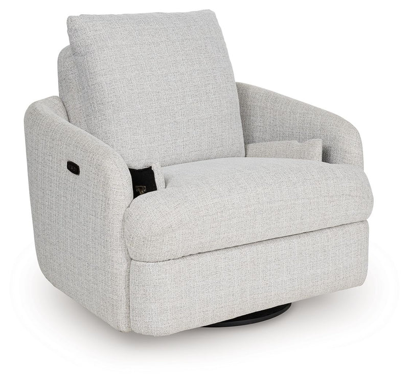 Alainmont Next-Gen Nuvella - Swivel Power Recliner - R&R Furniture Gallery (Fountain Valley, CA)