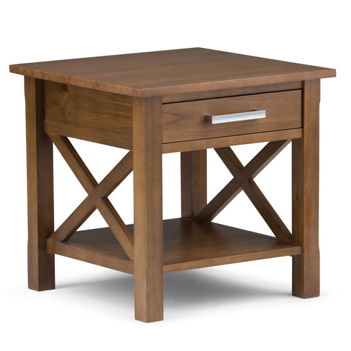 Kitchener - End Table - Medium Saddle Brown - R&R Furniture Gallery (Fountain Valley, CA)