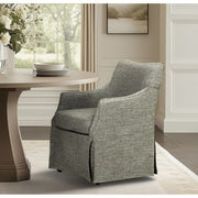 London - Upholstered Skirted Dining Arm Chair - R&R Furniture Gallery (Fountain Valley, CA)