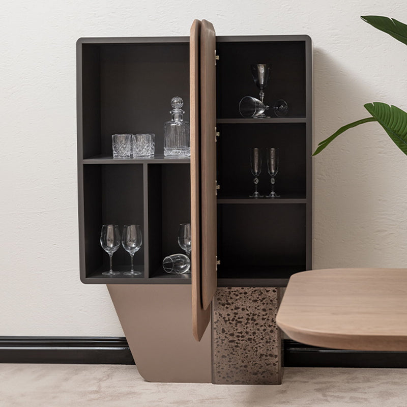 Bristol Point - Bar Cabinet - Saddle Brown - R&R Furniture Gallery (Fountain Valley, CA)