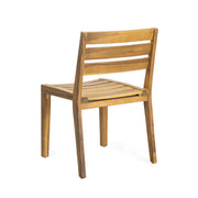 Outdoor 3-piece dining set with teak wood, includes table and two chairs, by Noble House for outdoor patio dining.