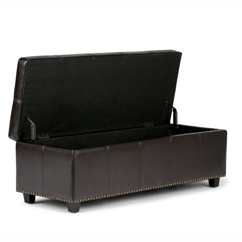Kingsley - Upholstered Large Storage Ottoman - R&R Furniture Gallery (Fountain Valley, CA)