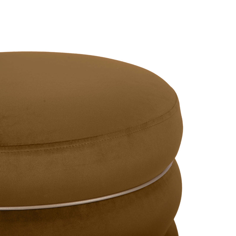 Lakka - Velvet Ottoman - R&R Furniture Gallery (Fountain Valley, CA)