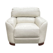 Edrice - Chair - Ivory Top Grain Leather - R&R Furniture Gallery (Fountain Valley, CA)