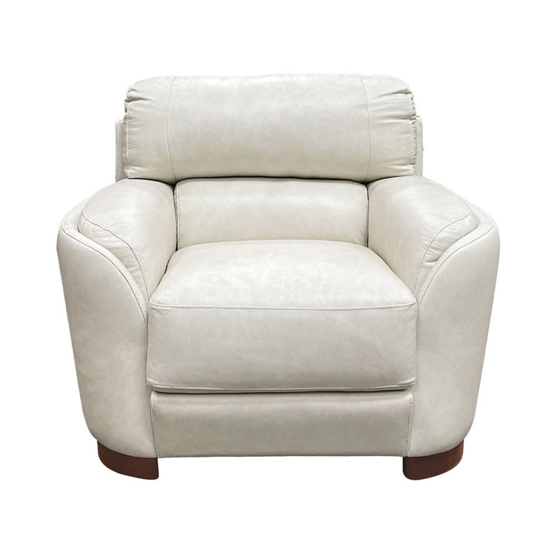 Edrice - Chair - Ivory Top Grain Leather - R&R Furniture Gallery (Fountain Valley, CA)