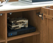 Fitzroy - Accent Cabinet - Brown / White - R&R Furniture Gallery (Fountain Valley, CA)