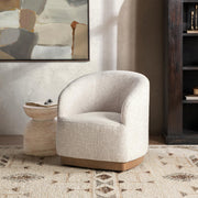Diah - Swivel Accent Chair - Toasted Linen - R&R Furniture Gallery (Fountain Valley, CA)