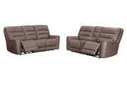 Parker Living Lawson power reclining 3-piece sofa set with plush cushions and modern design for stylish living room decor.