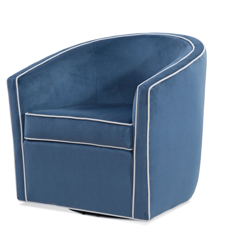 Kendall - Swivel Chair With Barrel Back Design - R&R Furniture Gallery (Fountain Valley, CA)