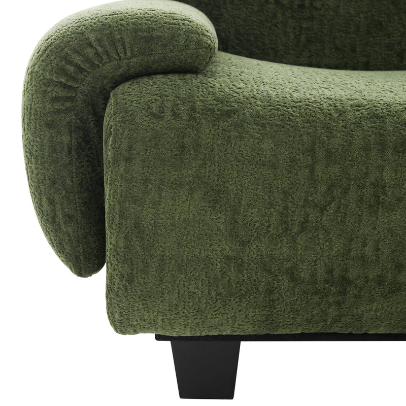 Noble House 3 seater sofa couch with curved armrests and plush upholstery, perfect for living room seating.