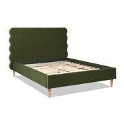 Stockholm - Modern Wavy Headboard Platform Bed - R&R Furniture Gallery (Fountain Valley, CA)