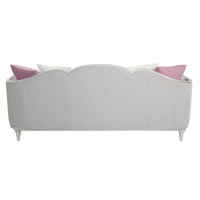 Kasa - Sofa With 5 Pillows - Beige Linen & Champagne - R&R Furniture Gallery (Fountain Valley, CA)