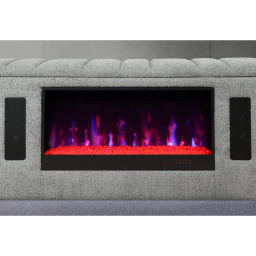 Isaiah - 5 Piece Bedroom Set With TV Lift-LED, Speakers And Fireplace - R&R Furniture Gallery (Fountain Valley, CA)