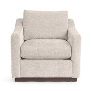 Classic Home Aspen accent arm chair with plush fabric upholstery and wooden legs, designed for stylish living spaces.
