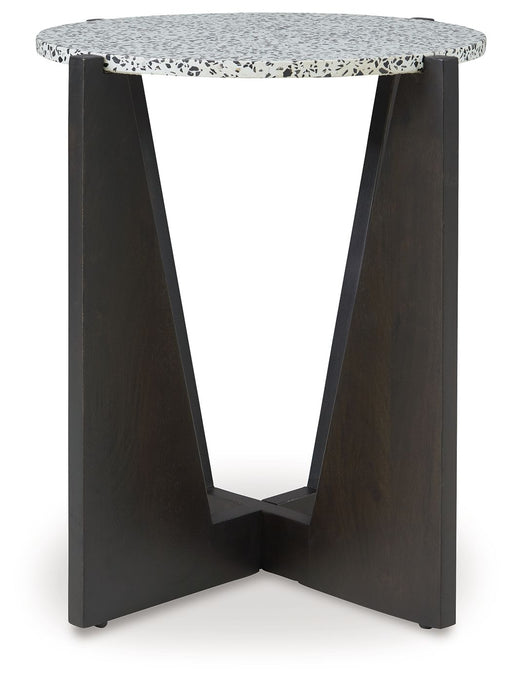 Tellrich - Accent Table - Black / White - R&R Furniture Gallery (Fountain Valley, CA)