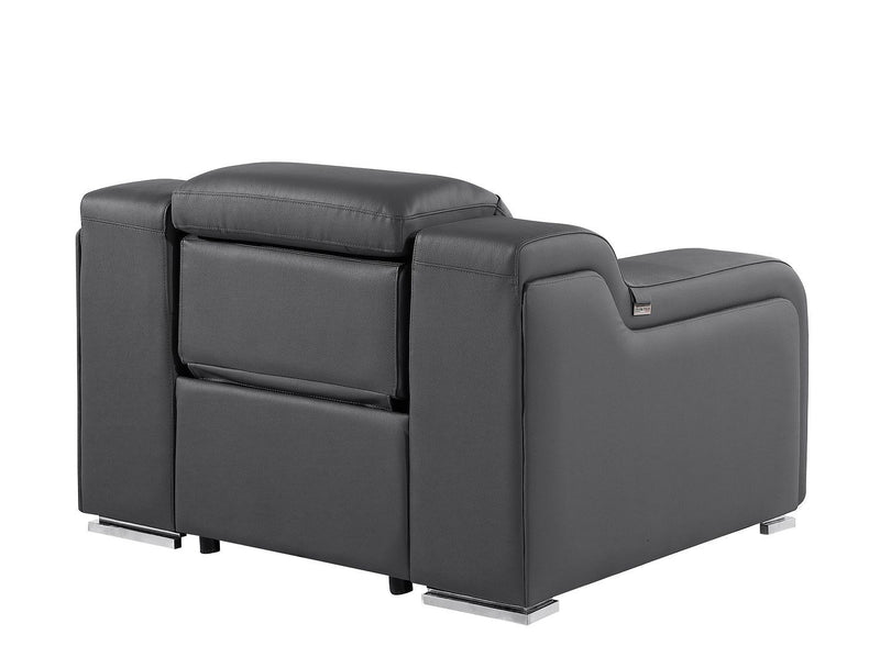 1116 - Armless Chair - Dark Gray