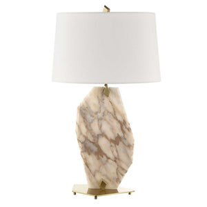 Pentagonal - Table Lamp - Gold / White