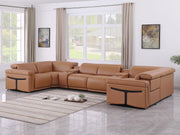 1126 - 8-Piece U-Shaped Sectional Sofa In With 2 Power Recliners & Power Headrests - R&R Furniture Gallery (Fountain Valley, CA)